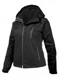 Marken-3-in-1-Funktionsjacke schwarz