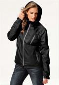 Marken-3-in-1-Funktionsjacke schwarz