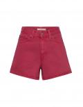 Marken-80's-MOM-Jeansshorts rot