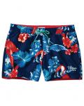 Marken-Badeshorts blau-bunt