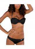 Marken-Balconette-Bikini schwarz