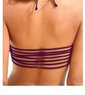 Marken-Bandeau-Bikini aubergine A/B-Cup