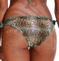 Marken-Bandeau-Bikini mint-braun