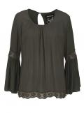 Marken-Bluse khaki