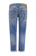 Marken-Boyfriendjeans hellblau 34 inch