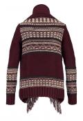 Marken-Cardigan bordeaux-bunt