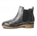 Marken-Chelsea-Boots silberfarben