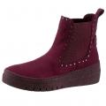 Marken-Chelseaboot mit Nieten merlot Gr. 38