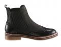 Marken-Chelseaboot schwarz-anthrazit