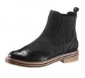 Marken-Chelseaboot schwarz-anthrazit