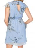 Marken-Chiffon-Kleid SATINA hellblau