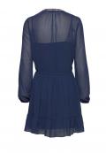 Marken-Chiffonkleid marine