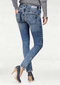 Marken-Damen-Jeans blau-used 30 inch