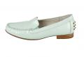 Marken-Damen-Lackleder-Slipper mint