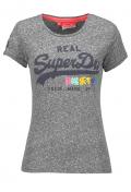 Marken-Damen-Shirt grau