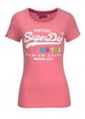 Marken-Damen-Shirt pink-bunt