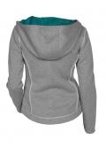 Marken-Damen-Sweatjacke grau