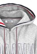 Marken-Damen-Sweatjacke hellgrau