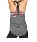 Marken-Damen-Tanktop grau-melange