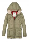 Marken-Daunen-Parka khaki