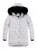 Marken-Daunen-Parka offwhite