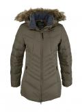 Marken-Daunenjacke khaki