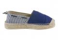 Marken-Espadrilles navy-gestreift