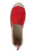 Marken-Espadrilles rot-gestreift