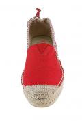 Marken-Espadrilles rot-gestreift