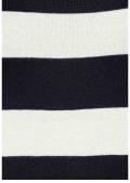 Marken-Feinstrickkleid marine-weiß