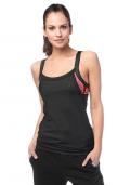 Marken-Funktions-Tanktop schwarz-bunt