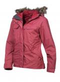 Marken-Funktionsjacke mit Webpelz rot