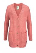 Marken-Grobstrickjacke rosé