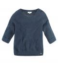 Marken-Grobstrickpullover marine