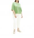 Marken-Halbarm-Pullover mint