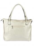 Marken-Handtasche creme-metallic