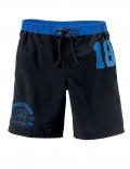 Marken-Herren-Badeshorts schwarz