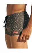 Marken-Herren-Boxerbadehose braun