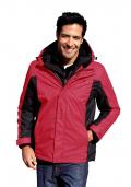 Marken-Herren-Funktionsjacke rot-schwarz