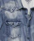 Marken-Herren-Jeanshemd blau used