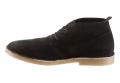 Marken-Herren-Leder-Desert-Boots schwarz