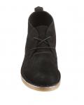 Marken-Herren-Leder-Desert-Boots schwarz