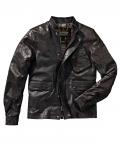 Marken-Herren-Lederjacke braun