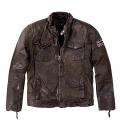 Marken-Herren-Lederjacke braun