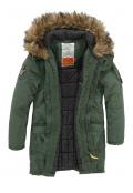 Marken-Herren-Parka »Ferrys« oliv