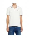 Marken-Herren-Poloshirt white smoke