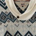 Marken-Herren-Pullover creme-bunt