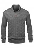 Marken-Herren-Pullover grau