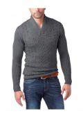 Marken-Herren-Pullover grau