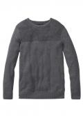 Marken-Herren-Pullover grau-melange